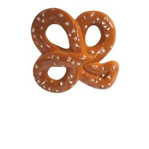 Vintage Hallmark Pretzel Pin Faux Salted Twist 1980s Brooch